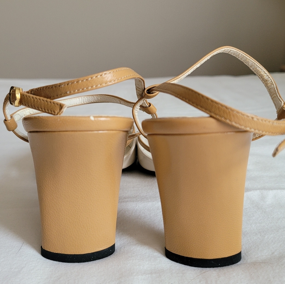 Worthington Elegant Navy and Tan Strappy Heel Bundle, Sz 8 M,  GUC - Picture 3 of 14